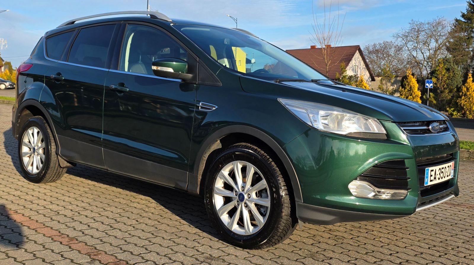 Ford Kuga 2.0 diesel, 150 KM, manual, zielona
